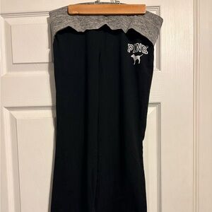 Victoria's Secret Black and Gray Straight Leg Pants